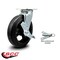 Service Caster 8 Inch Rubber on Steel Caster with Roller Bearing and Brake/Swivel Lock SCC SCC-30CS820-RSR-TLB-BSL - alternate 4